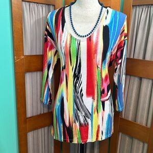 Thomas & Olivia Vibrant Multicolor Women's Blouse